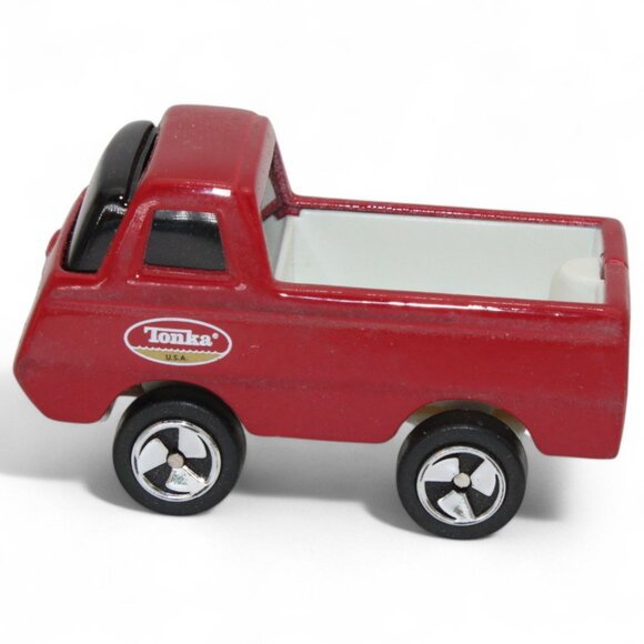 Tonka Maisto Red Diecast Pickup Truck Toy With Rare Black Windows - Picture 5 of 8